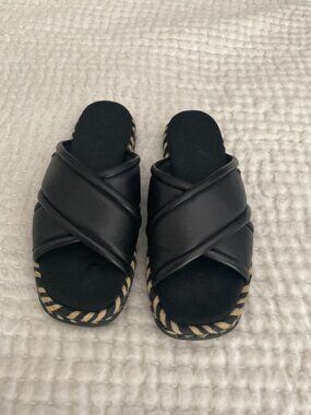 Tory Burch Criscross Espadrille Slide Sandals